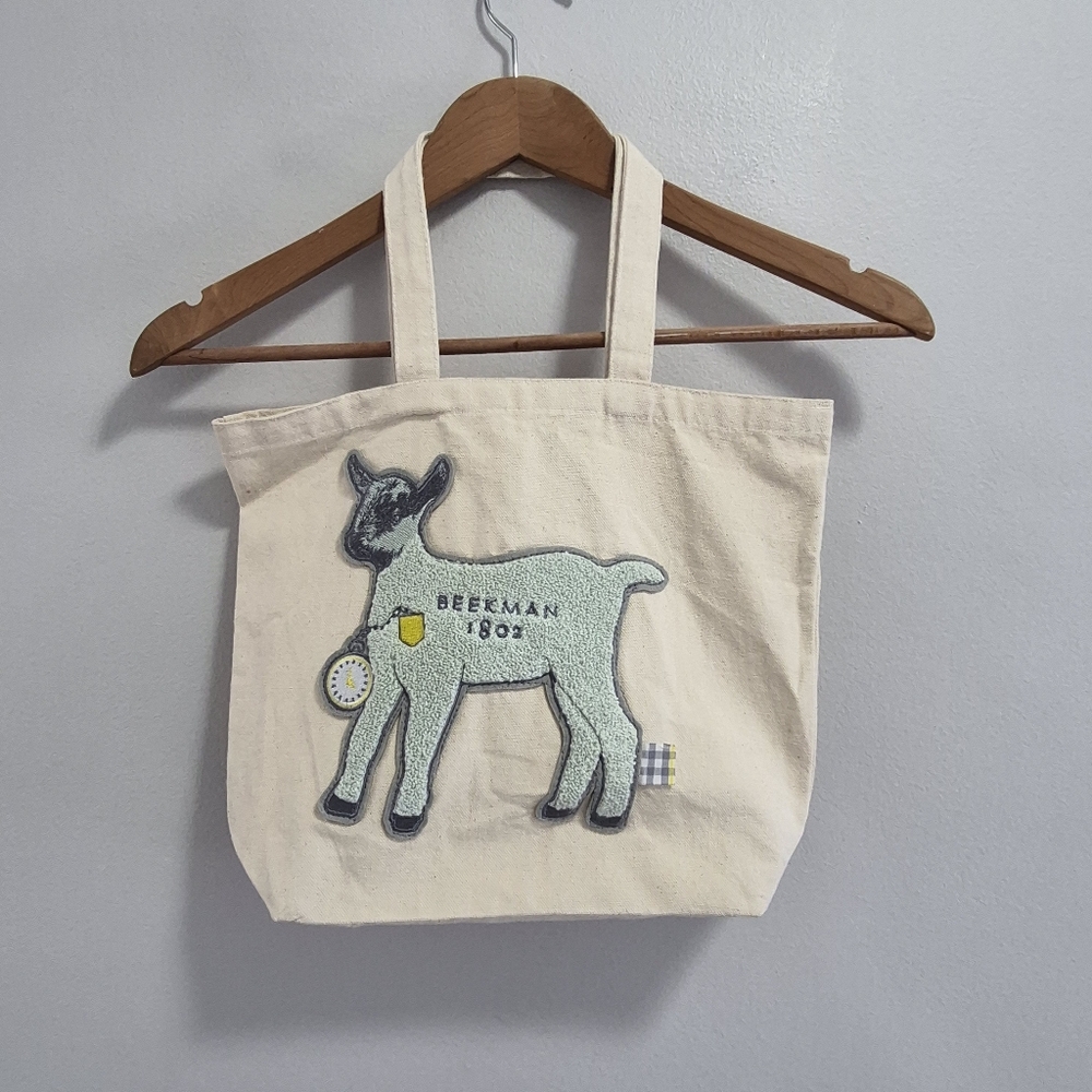 Beekman 1802 Small Canvas Tote Lamb 3D Soft